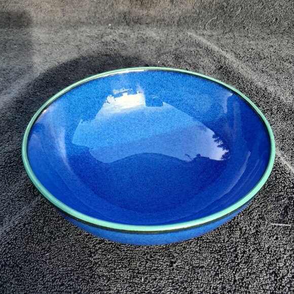 Denby Metz Pasta  Soup Bowl 6.5" D (1) Green Blue Metz - Picture 6 of 8